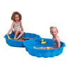 PARADISO Toys Sandbox con coperchio 87 x 78 x 18 cm blu