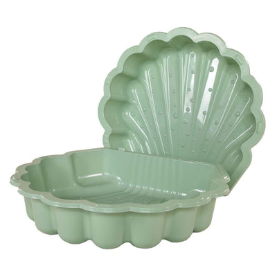 Conchiglia verde acqua e sabbia pastello - 2 pz.