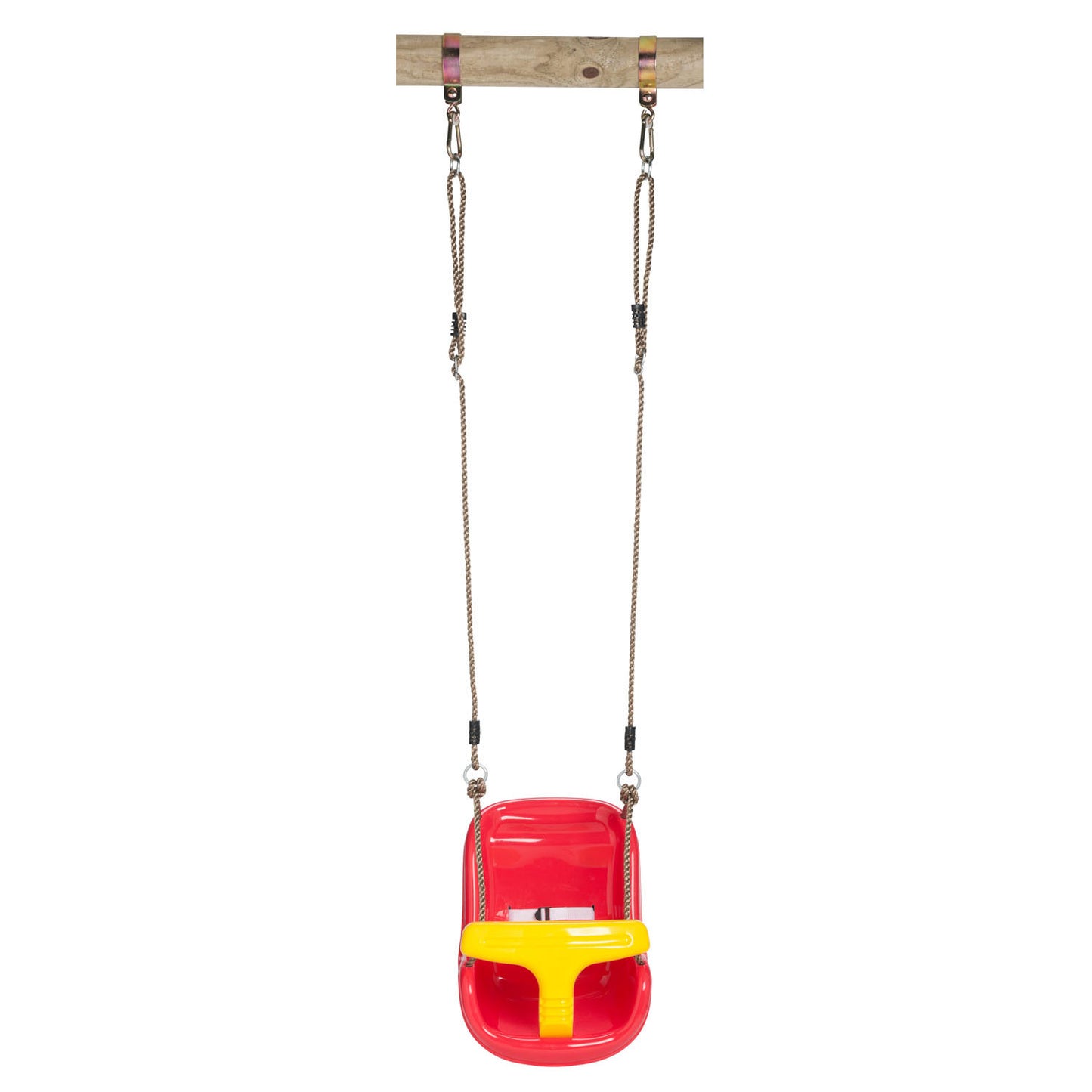 Swinging Luxury Baby Swing Asiento en altura Amarillo Rojo ajustable