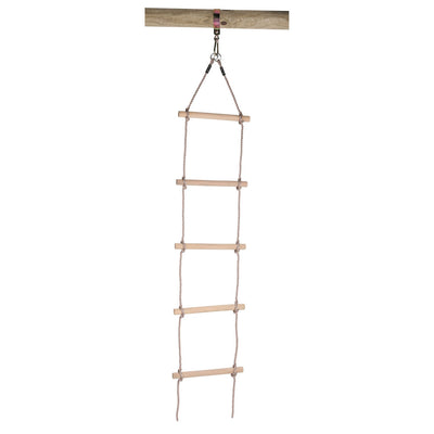 Swinging Swingking Rope Ladder con gradini di legno, 190 cm