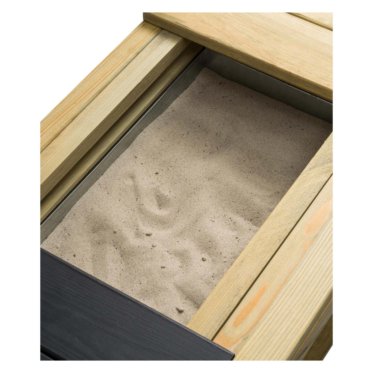 Cocina de juego de madera oscilante para afuera