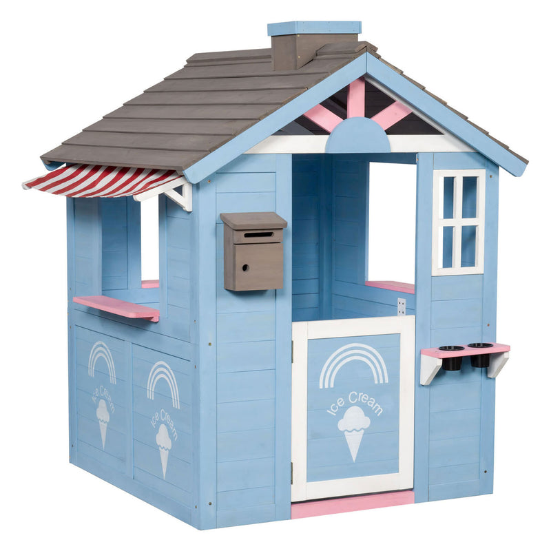 Swinging Swinging Wooden Playhouse IceCream