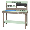 Swinging Mud Speelkeuken con ciotola di sabbia d'acqua Green