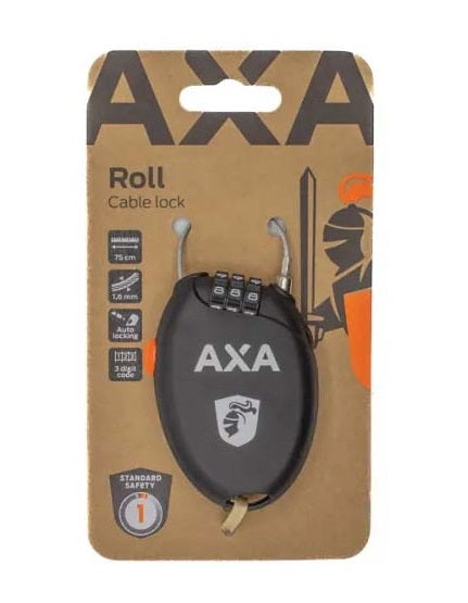 Rollo candado cable axa lock 75 1.6mm
