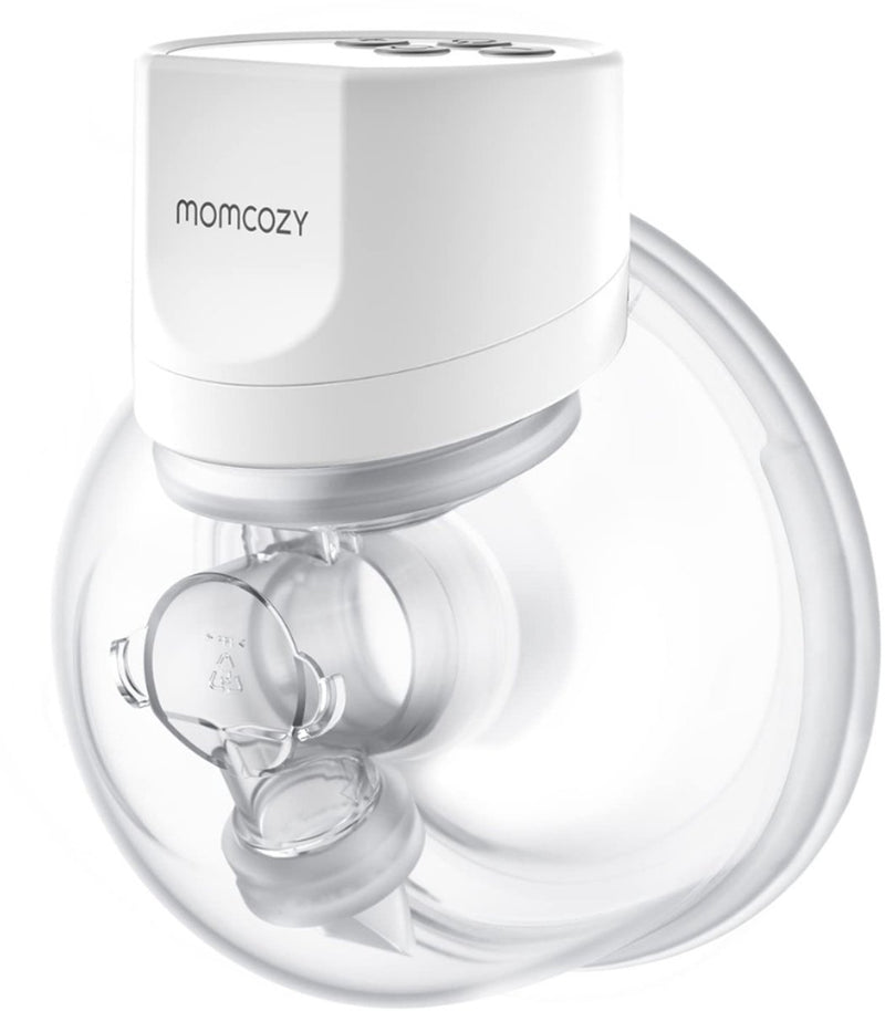 Extractor de leche manos libres Momcozy s12pro - 1 pieza - extra silencioso y compacto - eléctrico - recargable - blanco