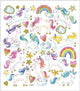 Pegatinas Creativ Company, unicornio, hoja 15x16,5 cm, 1 hoja