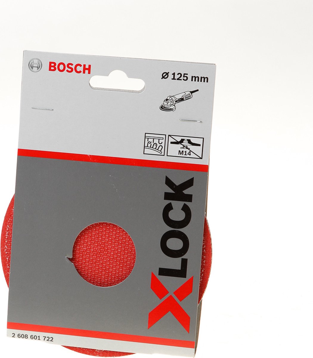 Bosch 2608601722 plato x-lock con velcro - 125 mm