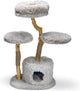 Designed by lotte tiragraffi per gatti ziza - tiragraffi - legno - 4 posti - grigio - 60x45x100 cm