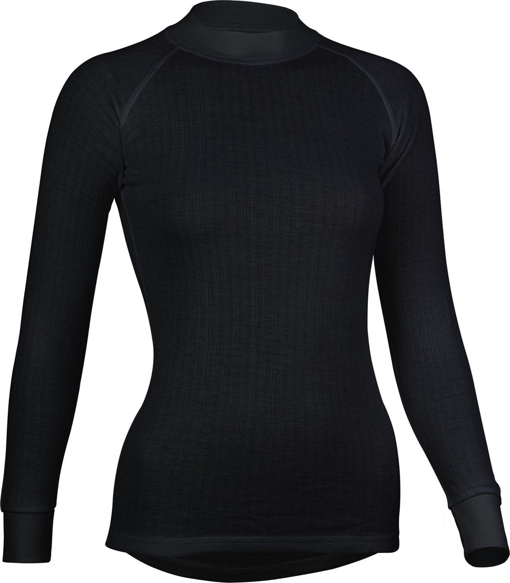 Avento thermoshirt lange mouw - vrouwen - zwart - maat 36