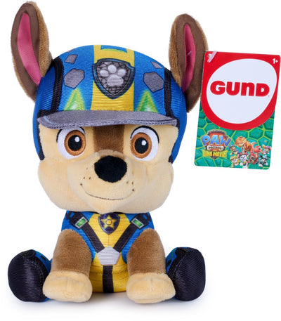 Peluche Paw Patrol Gund: The Dino Movie de Chase, peluche con licencia oficial, artículo de la película, 15,2 cm