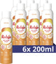 Robijn - Spray per lavaggio a secco - Deodorante per tessuti - 6 flaconi x 200 ml - Confezione risparmio