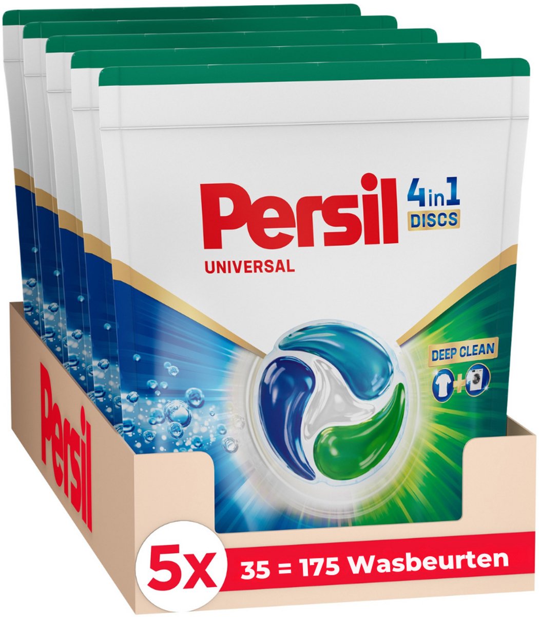Dischi Persil universali - potente rimozione delle macchie - confezione risparmio - 5x 35 pezzi
