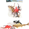 Toi-Toys Animal World Sea animals Deluxe, 5st.