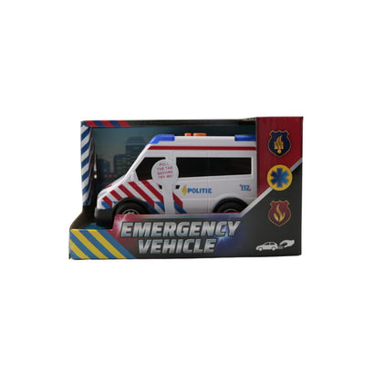 Vehículo de emergencia Johntoy con largo 13x6xh7.5cm