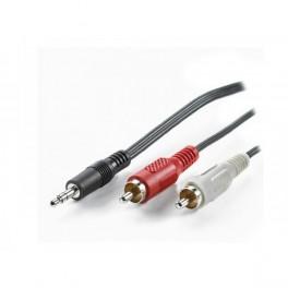 Adj adjbl11094349 cable de audio, rca -> rca, m m, 10m, blanco rojo