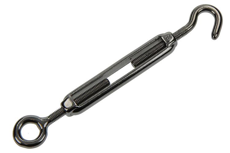 Mack 1006892 - 2 tensores: ojo + gancho acero inoxidable 5mmx50 bl | 5 piezas