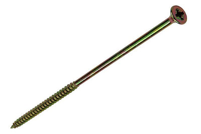 Mack 1006978 - vite per truciolare con testa zincata gialla 4pz 6 x 160mm | 5 pezzi