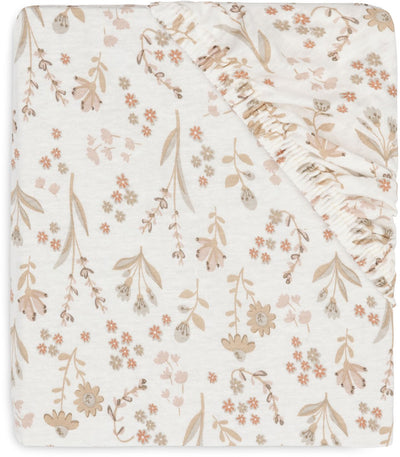 Jollein baby - lenzuolo con angoli per lettino jersey 40 50x80 90 cm - lettino per bambini - cotone morbido - fiorito