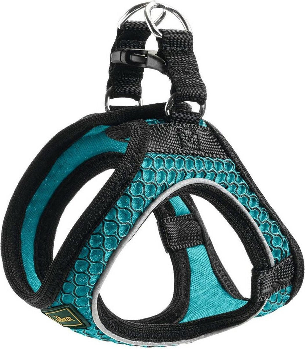 Arnés para perros Hunter hilo-comfort turquesa (30-35 cm)