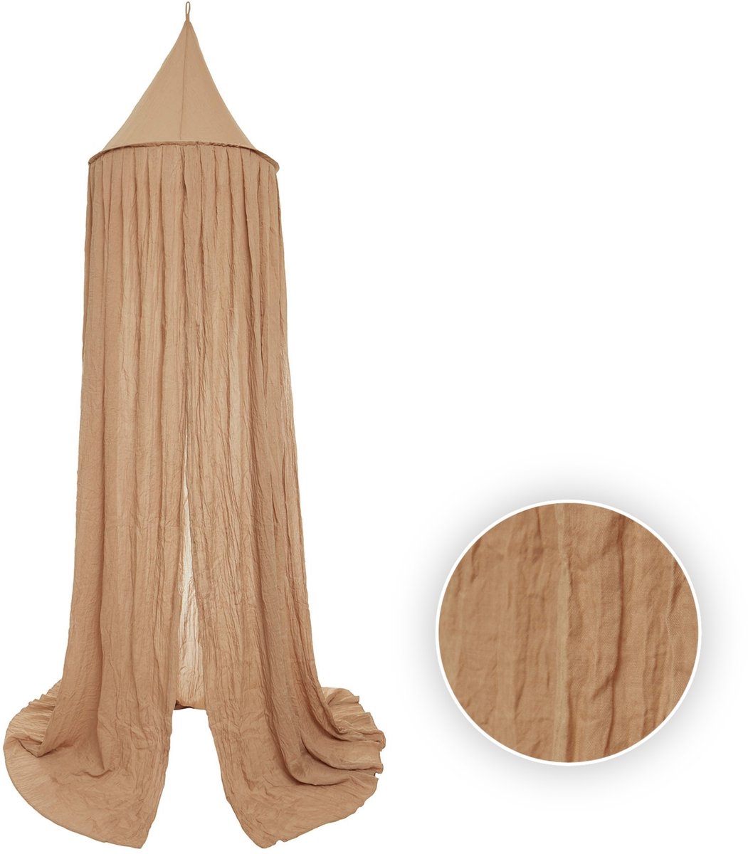 Jollein - mosquitera para bebé vintage (galleta) - algodón - poliéster - mosquitera para bebé, dosel para cama - 245 cm