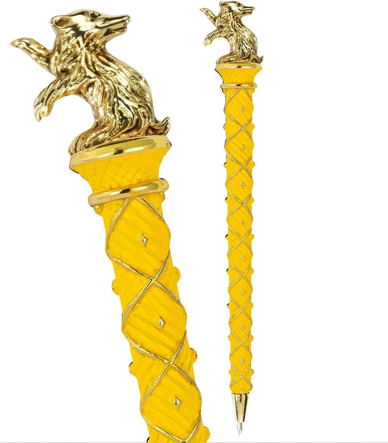 Bolígrafo Hufflepuff de la noble colección - plata chapada en oro