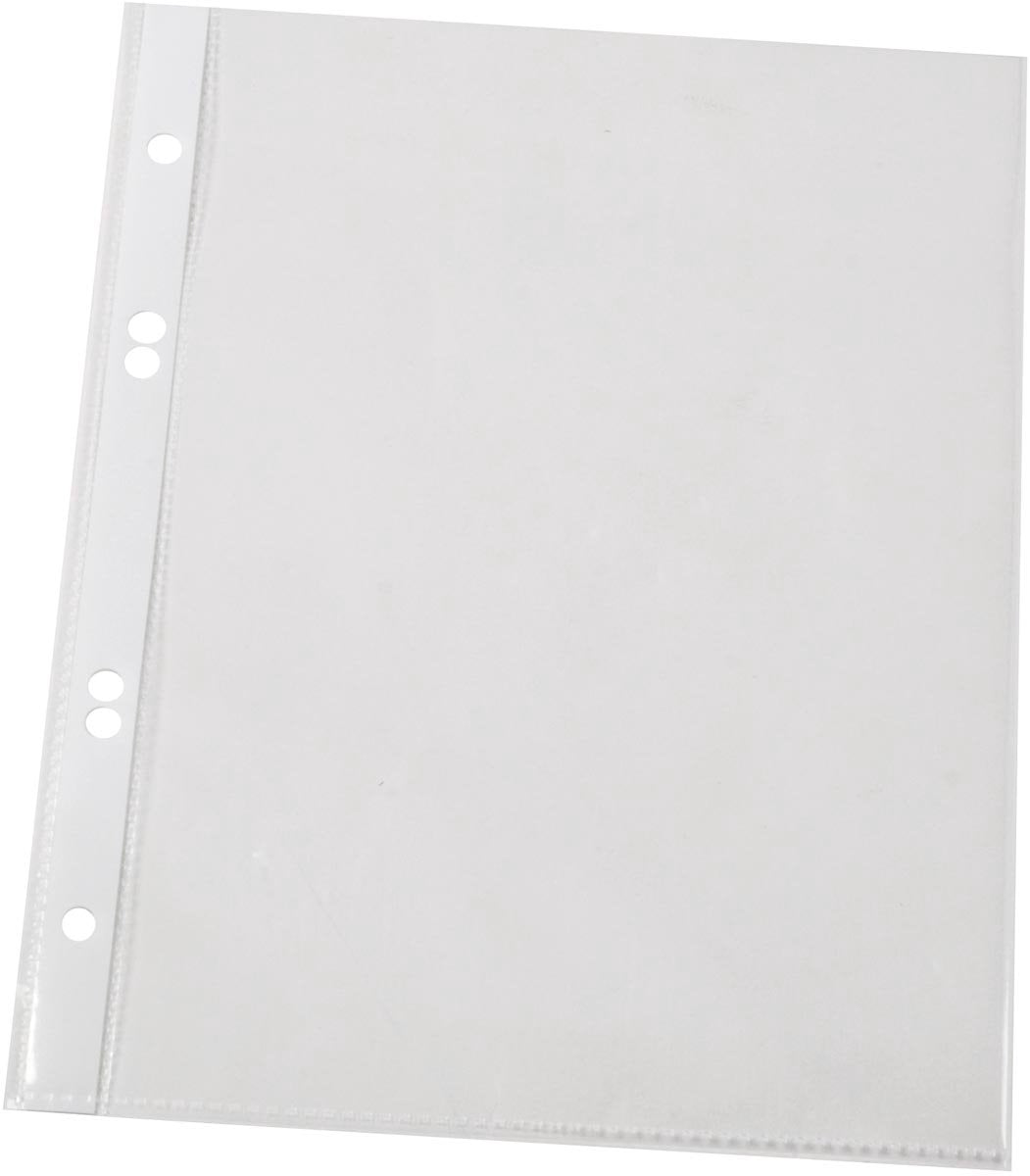Q-connect show bag perforato a5 perforazione 4 fori cristallino 100 micron confezione da 100 pezzi