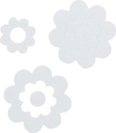 Sealskin - badbloem - zelfklevende antislip stickers - vinyl - 7 stuks - wit