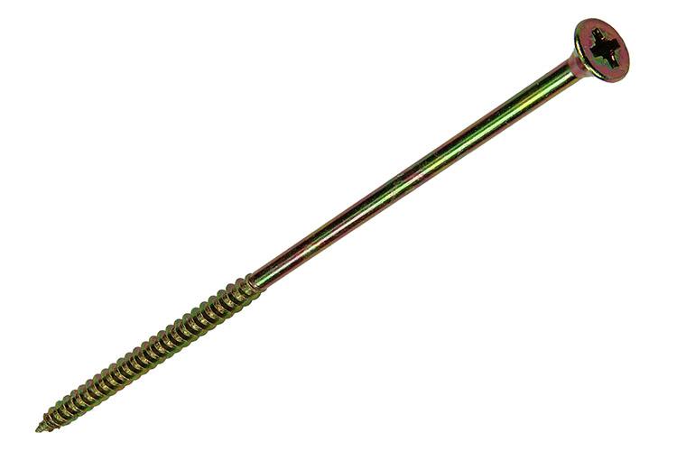 Mack 1006988 - tornillo aglomerado con cabeza amarillo galvanizado 50uds 6 x 150mm | 2 piezas