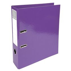 Ordner exacompta iderama a4 70 mm cartone verticale viola 2 anelli 53626e 10 pezzi