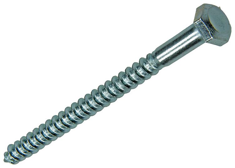 Mack 1007034 - perno rosca madera acero galvanizado 100 piezas 6 x 80 mm | 1 pieza