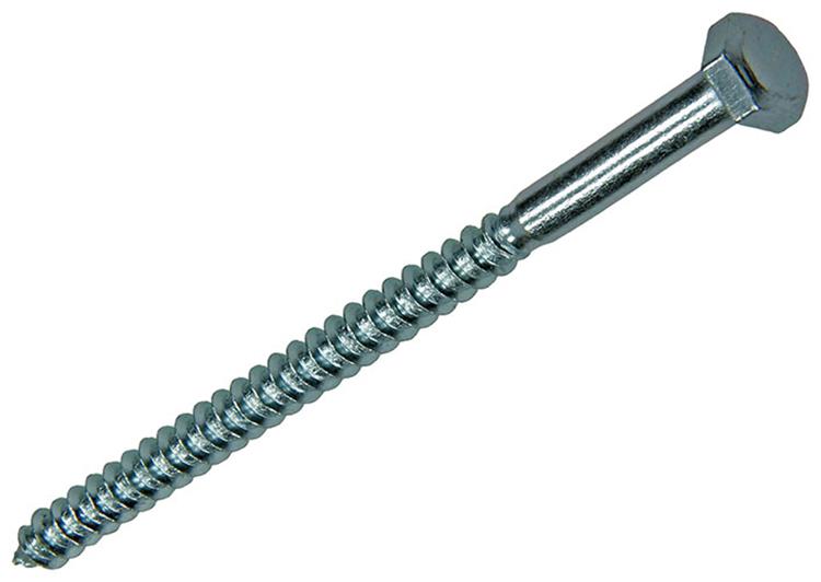 Mack 1007035 - perno rosca madera acero galvanizado 50 piezas 6 x 100 mm | 1 pieza