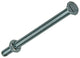 Mack 1007076 - perno macho + tuerca galvanizado 100 piezas 6 x 80 mm | 1 pieza