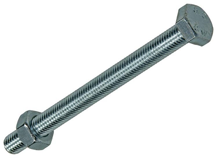 Mack 1007086 - perno grifo + tuerca galvanizada 25 piezas 10 x 120 mm | 1 pieza