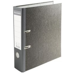 Ordner exacompta prem touch a4 80 mm cartón, pp vertical gris 2 anillas 20 piezas