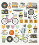 Creativ company stickers, free time, sheet 15x16.5 cm, 1 sheet