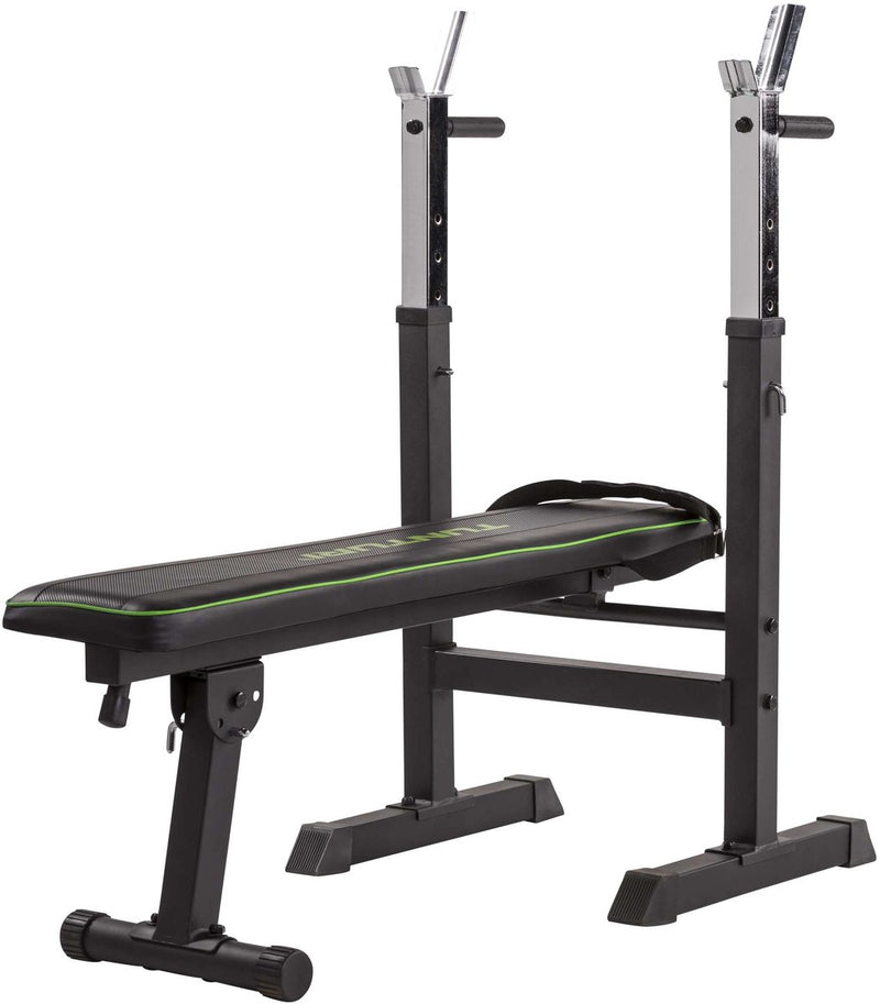 Panca pesi Tunturi wb20 - panca fitness - panca da allenamento - panca multiuso - pieghevole - panca panca - colore: nero