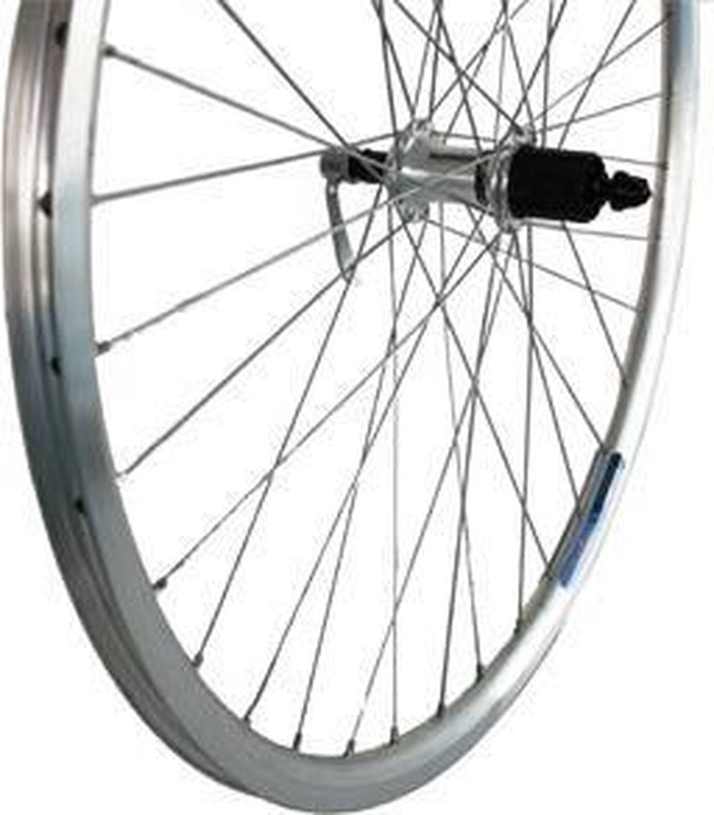 Ruota posteriore Roland 28 interruzione cass 8v alu v-profilo argento