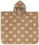 Jollein badponcho - 100% badstof - 1-2 jaar - jacquard - teddy bear reversible