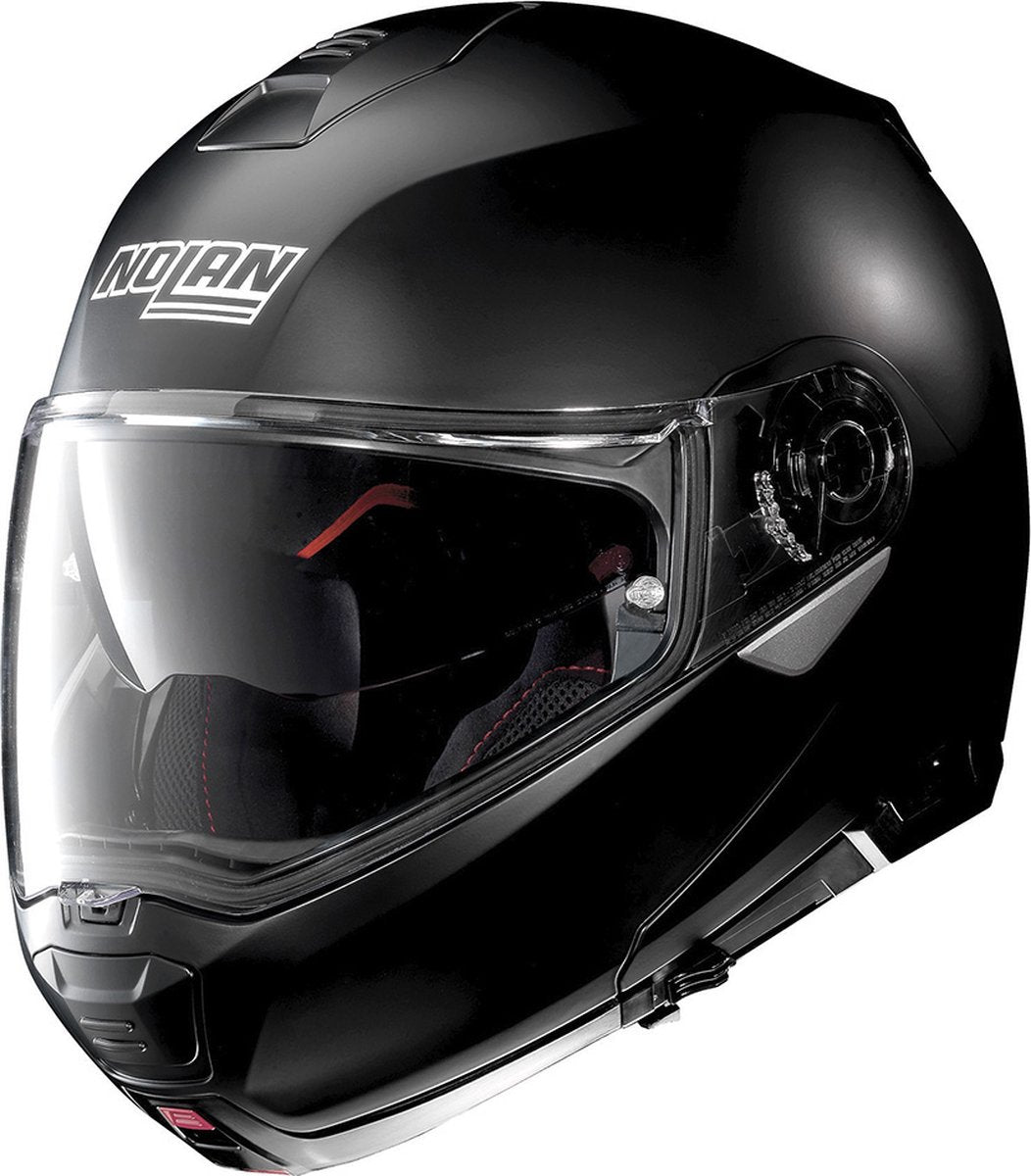 Nolan n100-5 classic flat zwart n-com 010 systeemhelm - motorhelm - maat l