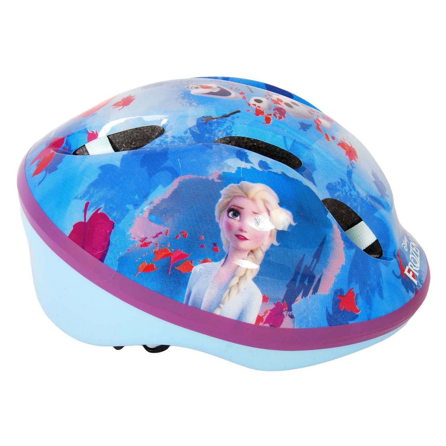 Disney Frozen Bicycle Skate Casco azul Rosa tamaño 51-55 cm