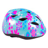 Volare kinder fietshelm - xs - blauw roze bloemetjes - 47-51 cm - extra klein model