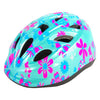 Volare kinder fietshelm - xs - blauw roze bloemetjes - 47-51 cm - extra klein model