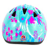 Volare kinder fietshelm - xs - blauw roze bloemetjes - 47-51 cm - extra klein model