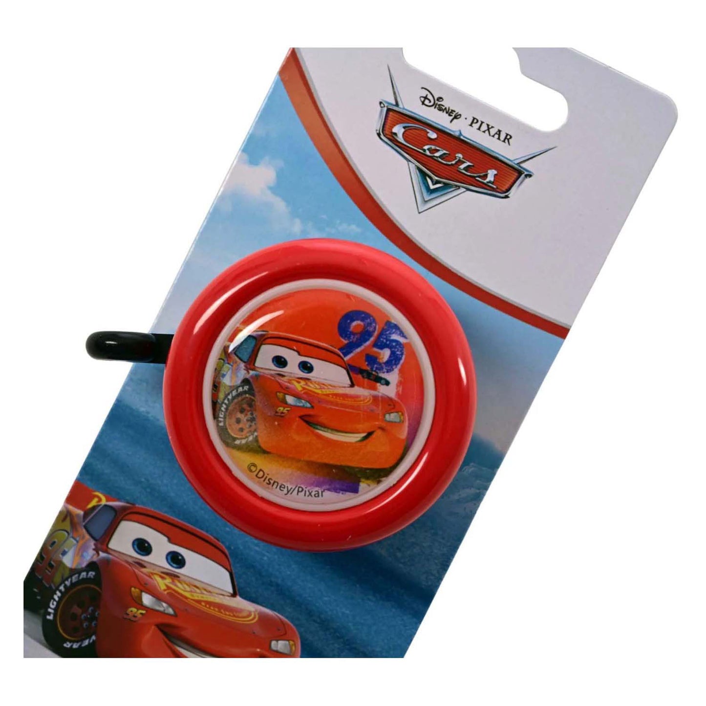 Disney autos disney cars fietsbel - jongens - rood