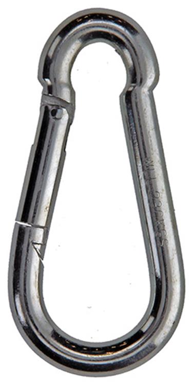 Mack 1008437 - 1 mosquetón + muelle 8 x 80mm galvanizado | 10 piezas