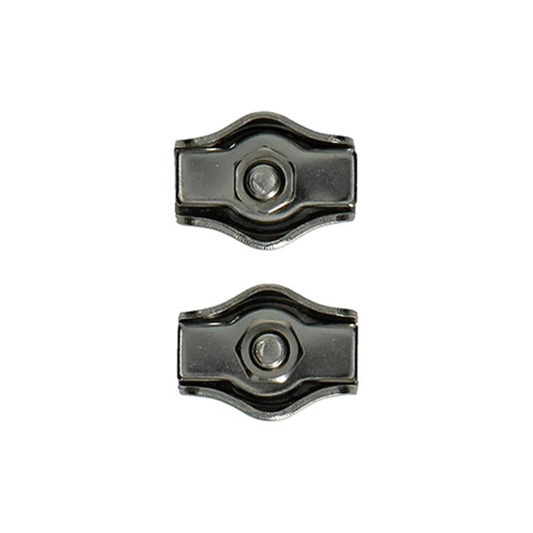 Mack 1008449 - 2 abrazaderas de alambre de acero 3mm acero inoxidable simplex | 10 piezas