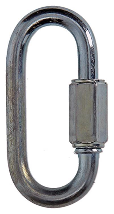 Mack 1008471 - 1 eslabón vacío + tuerca 6mm galvanizada | 10 piezas