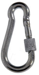 Mack 1008494 - 1 mosquetón + correa de bloqueo. 6 x 60 mm galvanizado | 10 piezas