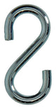 Mack 1008534 - 2 ganchos en S abiertos 4,4 x 40 mm galvanizados | 10 piezas