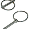 Mack 1008536 - 2 pasadores de bloqueo plegables 6mm galvanizados | 10 piezas